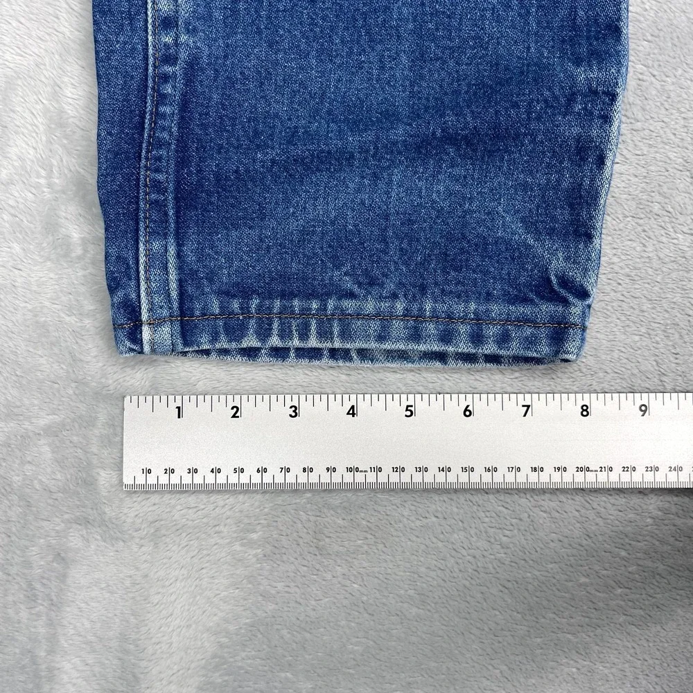 Wrangler Jeans Mens 36x36 Blue Denim 13MWZ Faded Slim Cowboy Cut Straight Leg